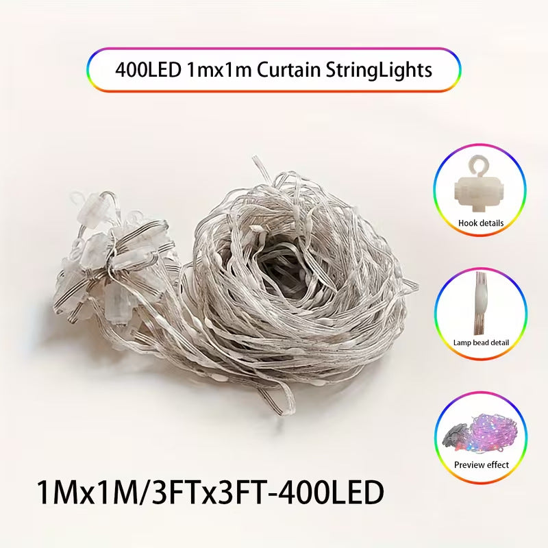 Smart App LED Curtain Lights