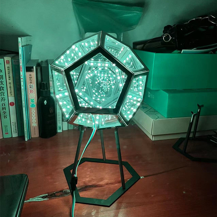 Infinty Dodecaedron Creative Cool Infinite Dodecahedron Night Light Colorfulful Body Art Lamp