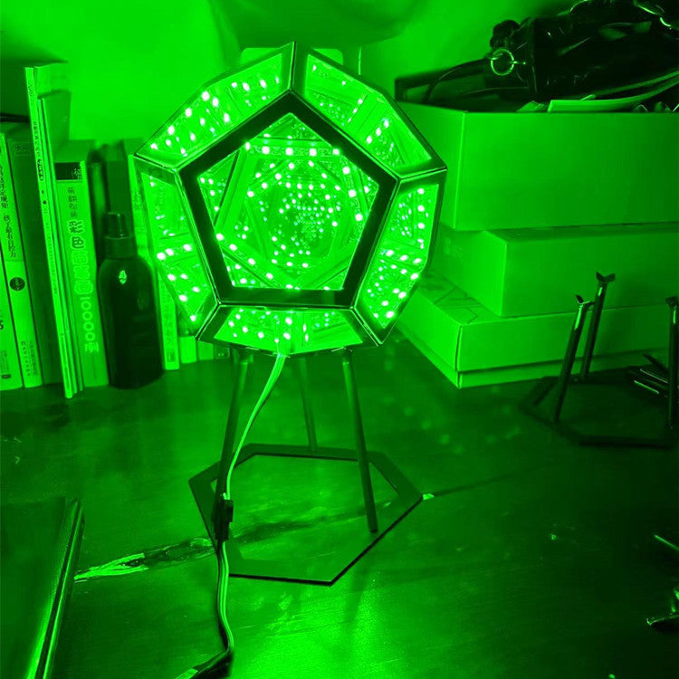 Infinty Dodecaedron Creative Cool Infinite Dodecahedron Night Light Colorfulful Body Art Lamp