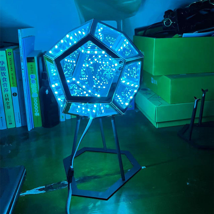 Infinty Dodecaedron Creative Cool Infinite Dodecahedron Night Light Colorfulful Body Art Lamp