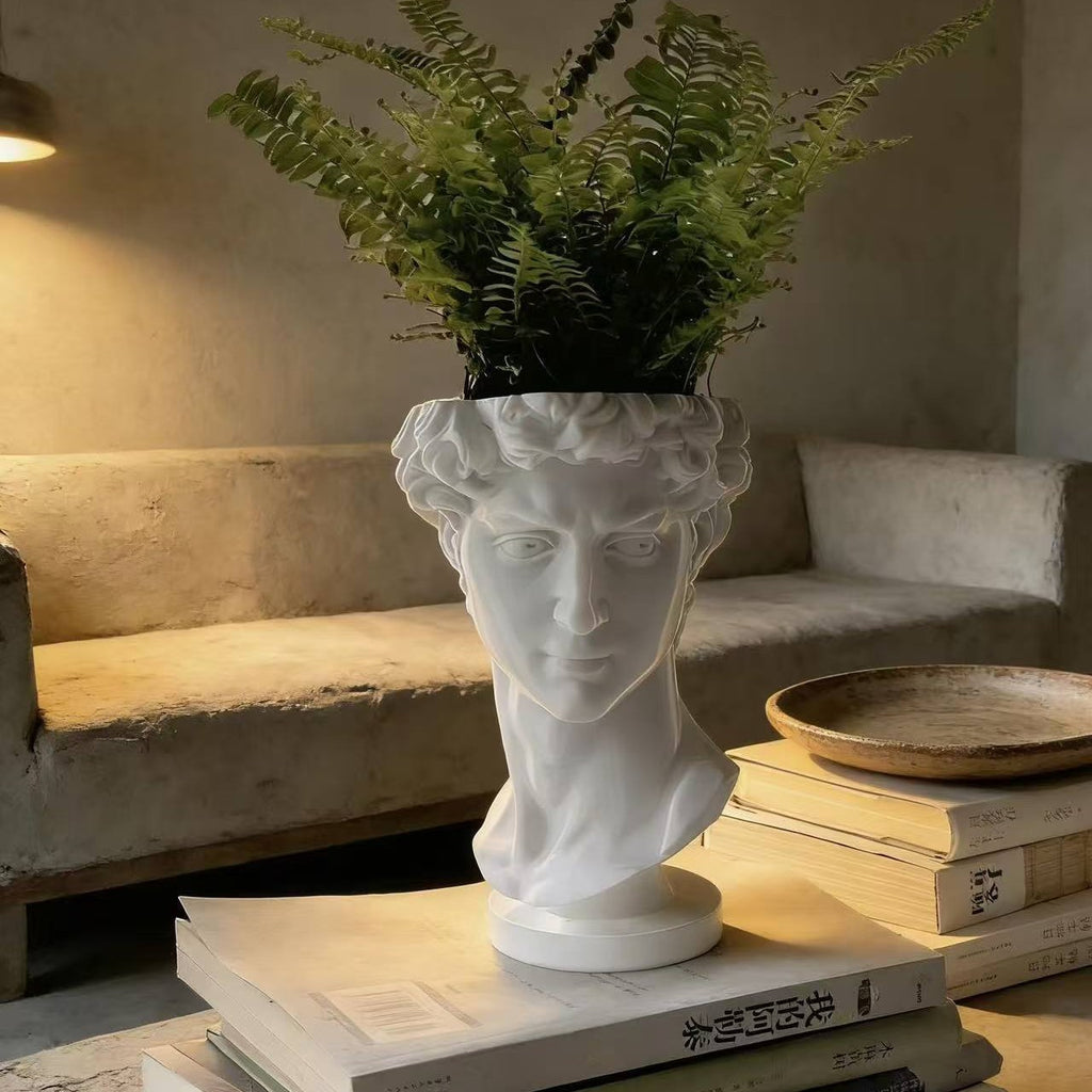 Ins-Style David Statue Flower Pot |   Bringing Art onto the Desktop: 3D-Printed David Flower Pot