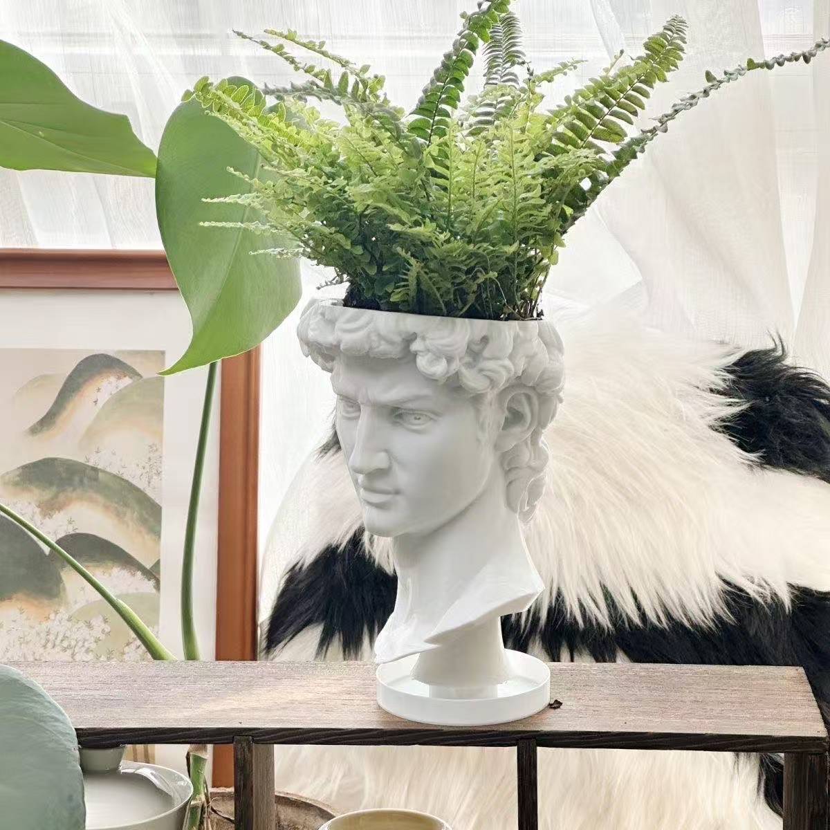 Ins-Style David Statue Flower Pot |   Bringing Art onto the Desktop: 3D-Printed David Flower Pot