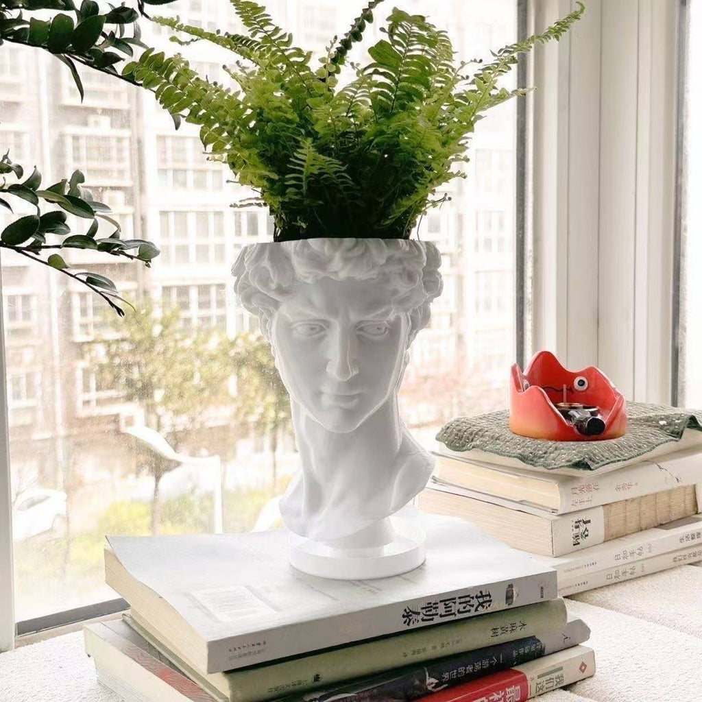 Ins-Style David Statue Flower Pot |   Bringing Art onto the Desktop: 3D-Printed David Flower Pot