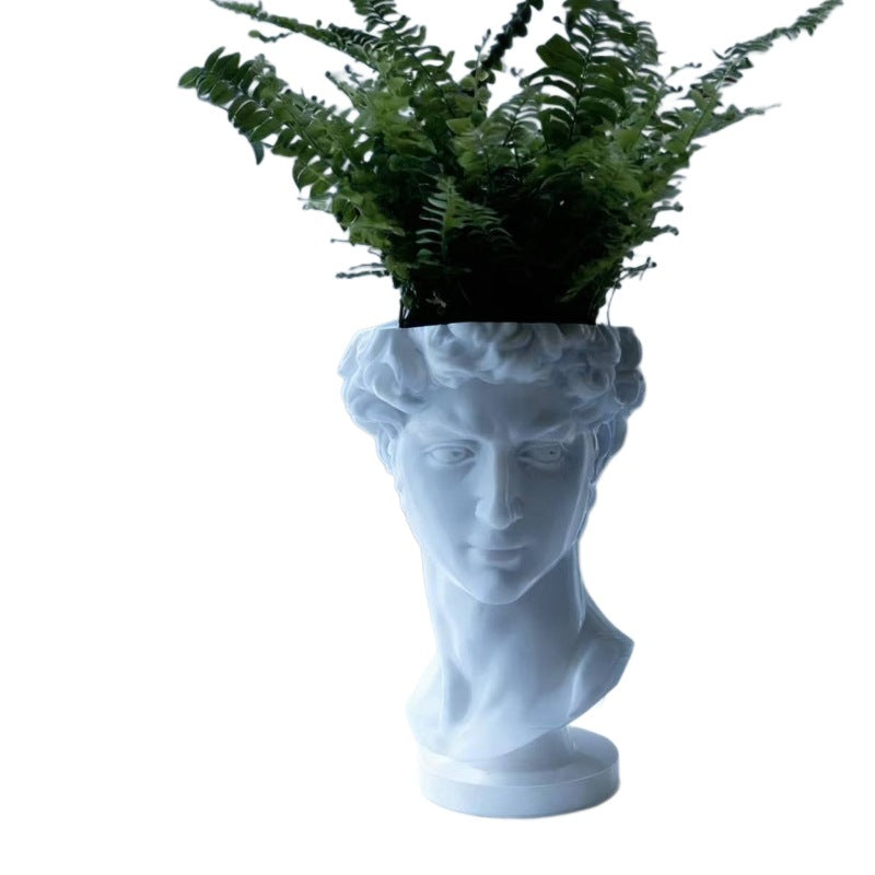 Ins-Style David Statue Flower Pot |   Bringing Art onto the Desktop: 3D-Printed David Flower Pot