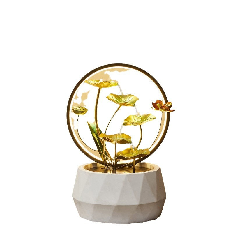 Running water ornaments circulation lucky living room desktop move opening gift housewarming new house father's day gift postage