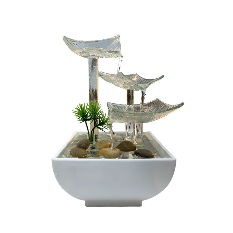 Feng Shui Wheel Wealth Inviting Water Decorations Ornaments Living Room Office Circulating Water New House Gift Opening Gift