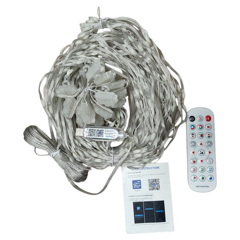 Smart App LED Curtain Lights
